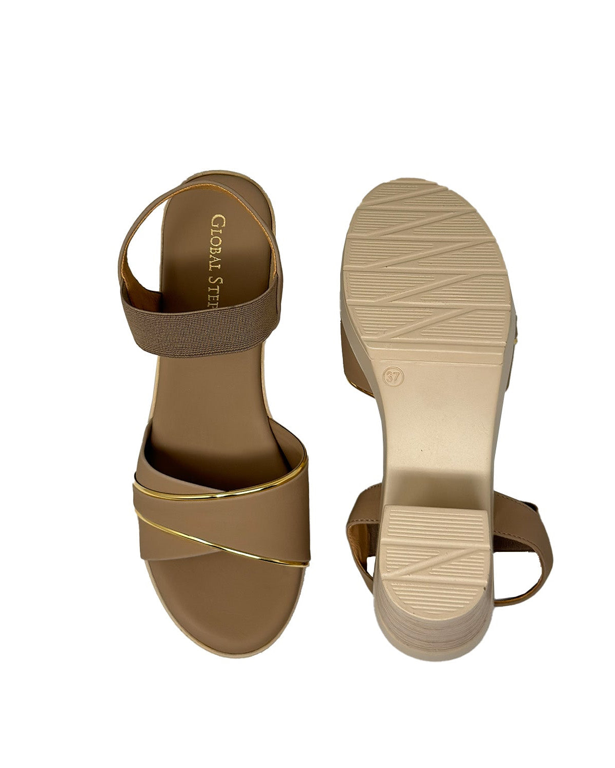 Luxe Stride Block Heel Sandals