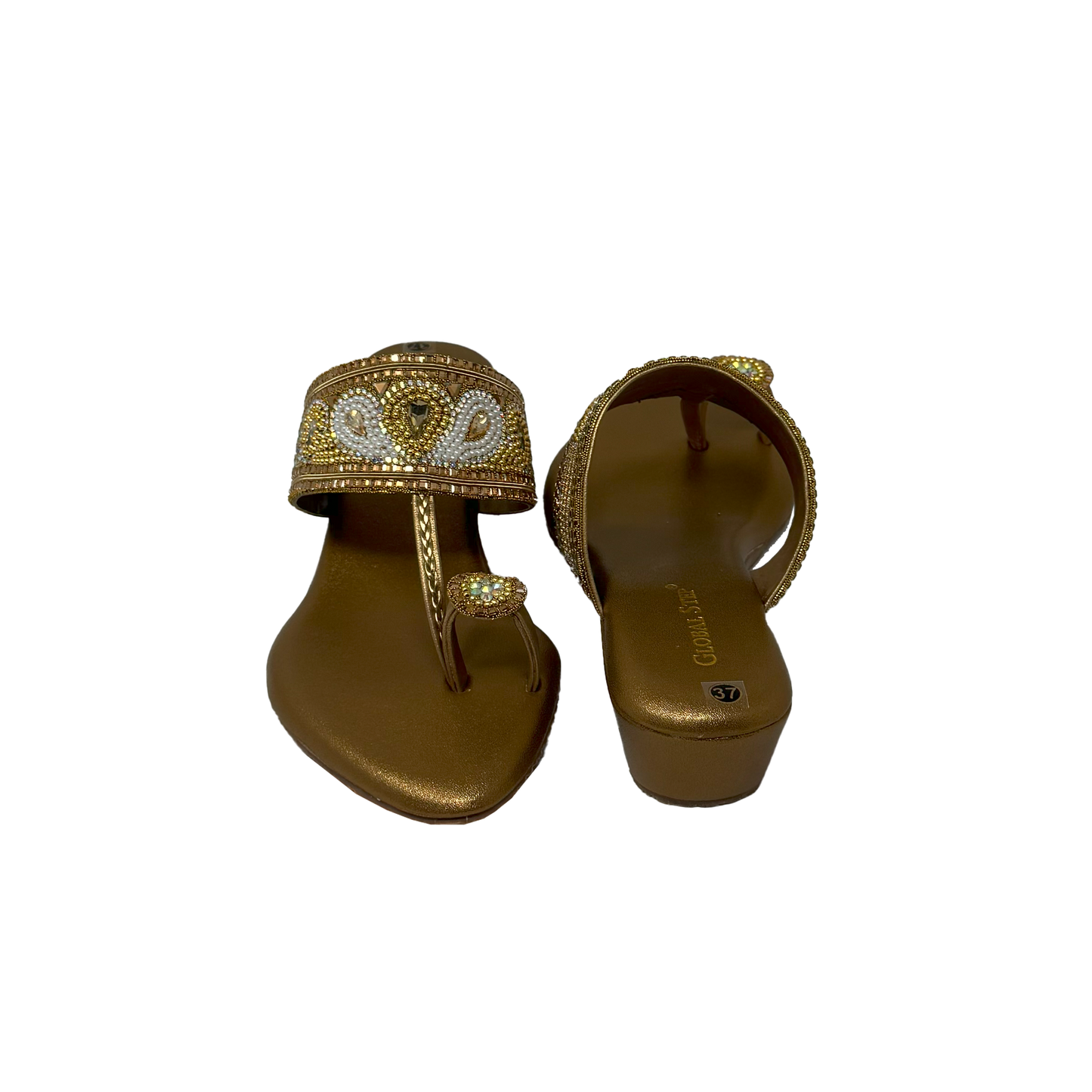 Embellished Toe-Ring Wedges