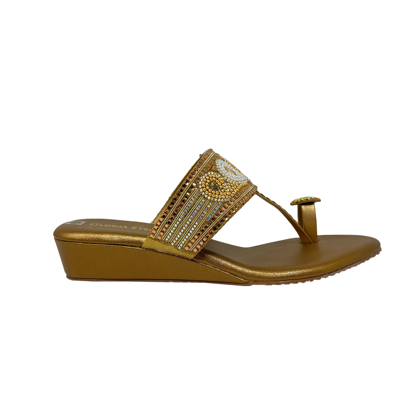 Embellished Toe-Ring Wedges