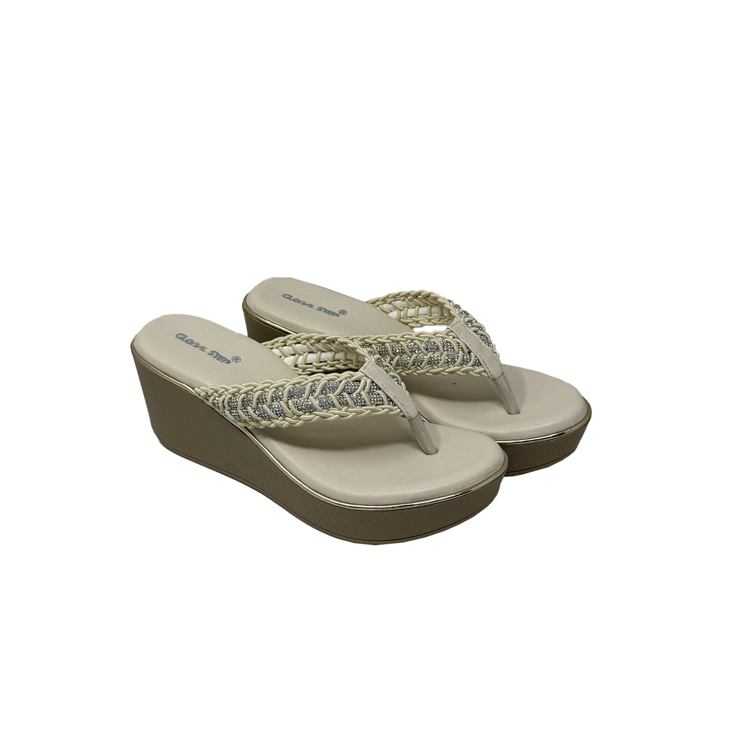 Braided Luxe Wedge Heels