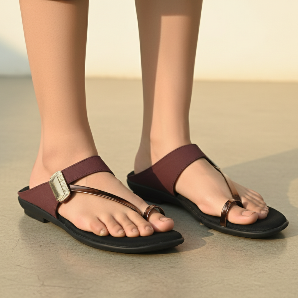 Strappy Toe-Ring Flats
