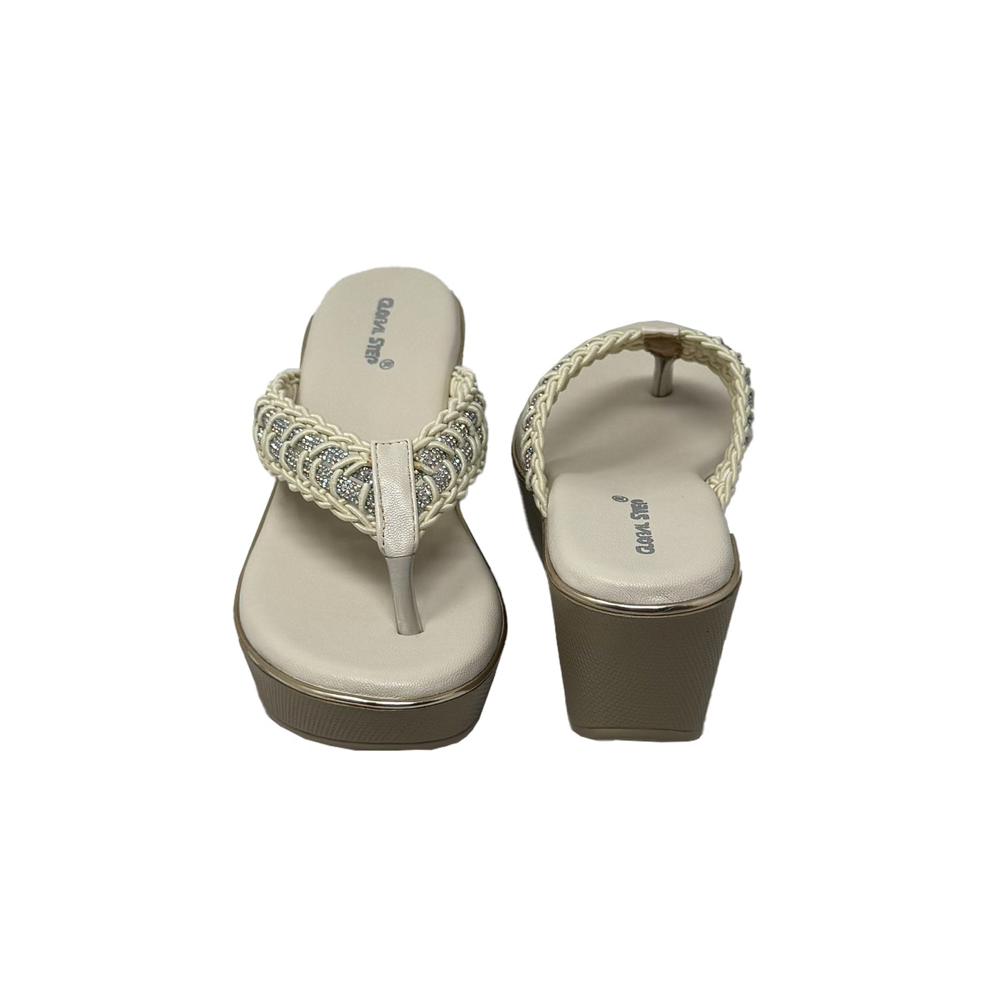 Braided Luxe Wedge Heels