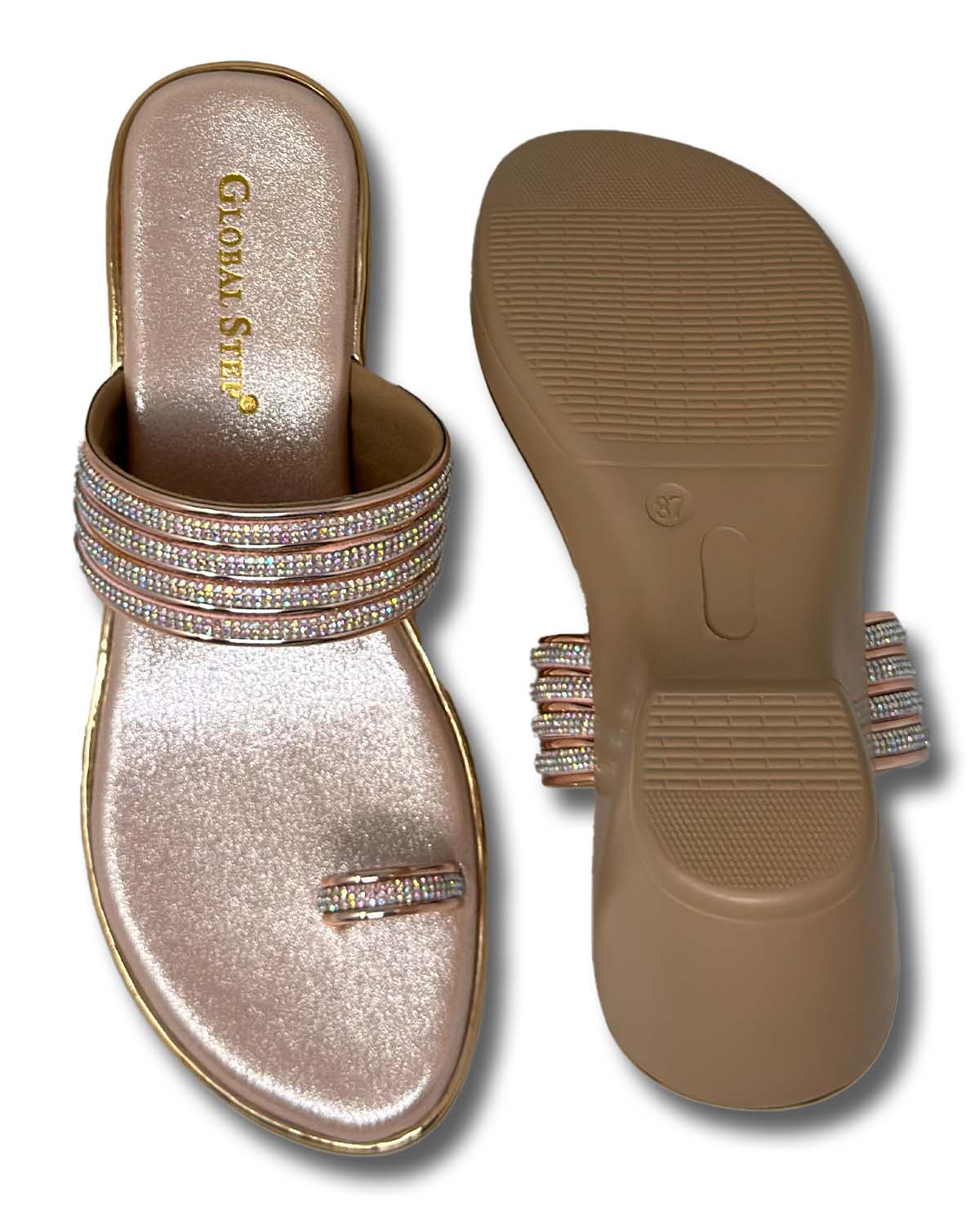 Rhinestone Wedge heels