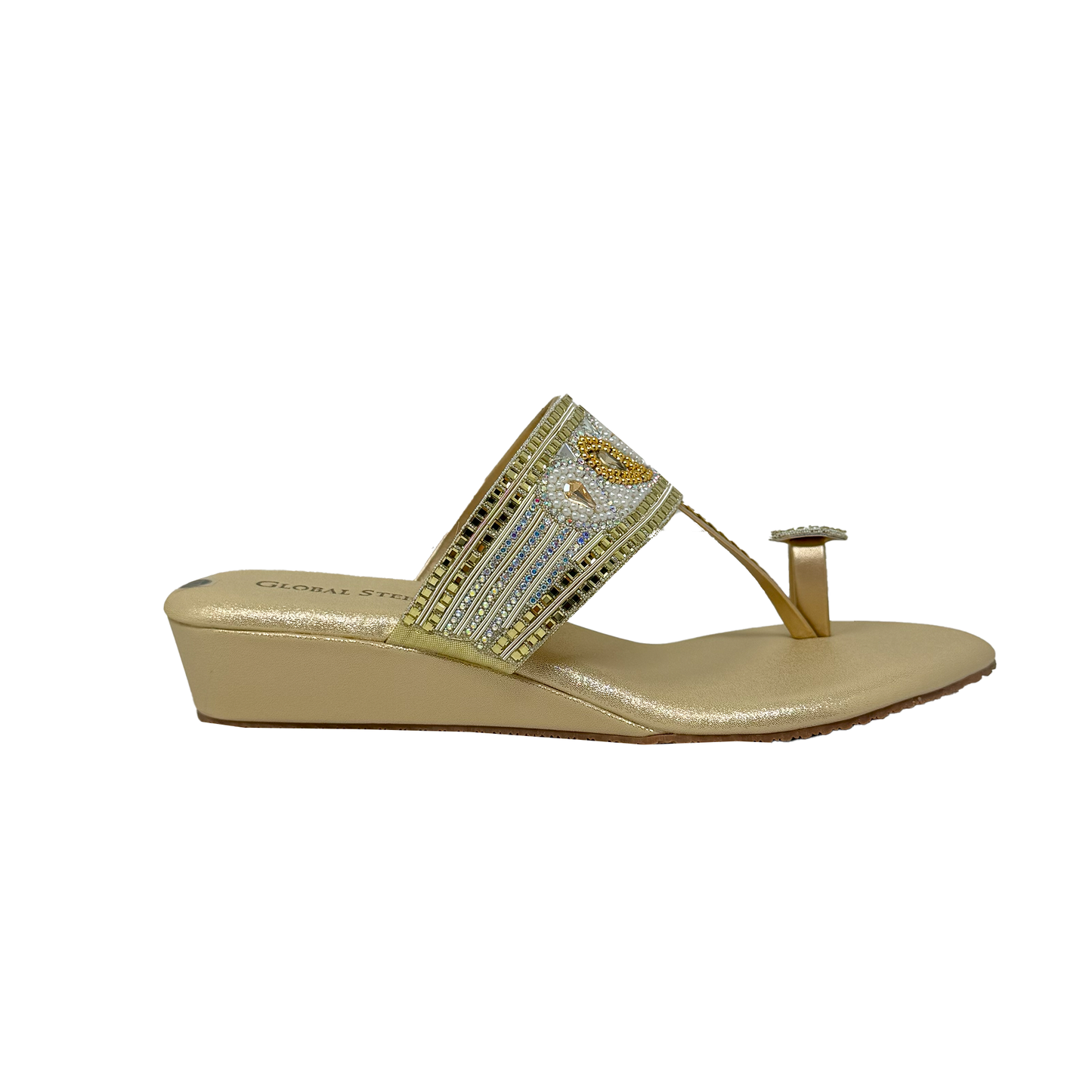 Embellished Toe-Ring Wedges