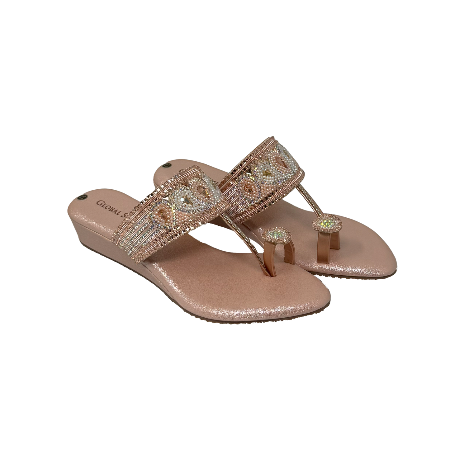 Embellished Toe-Ring Wedges