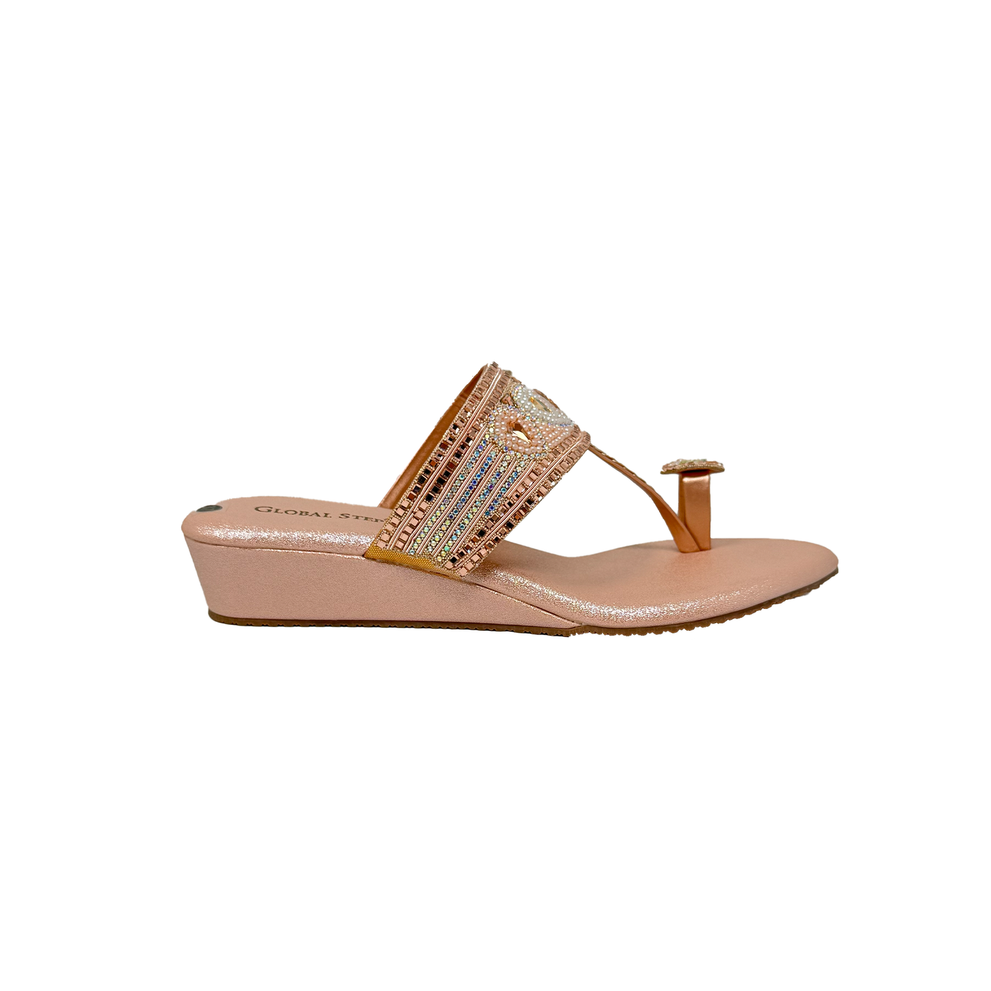 Embellished Toe-Ring Wedges