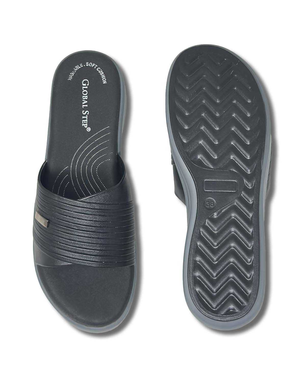 Black Platform Slides