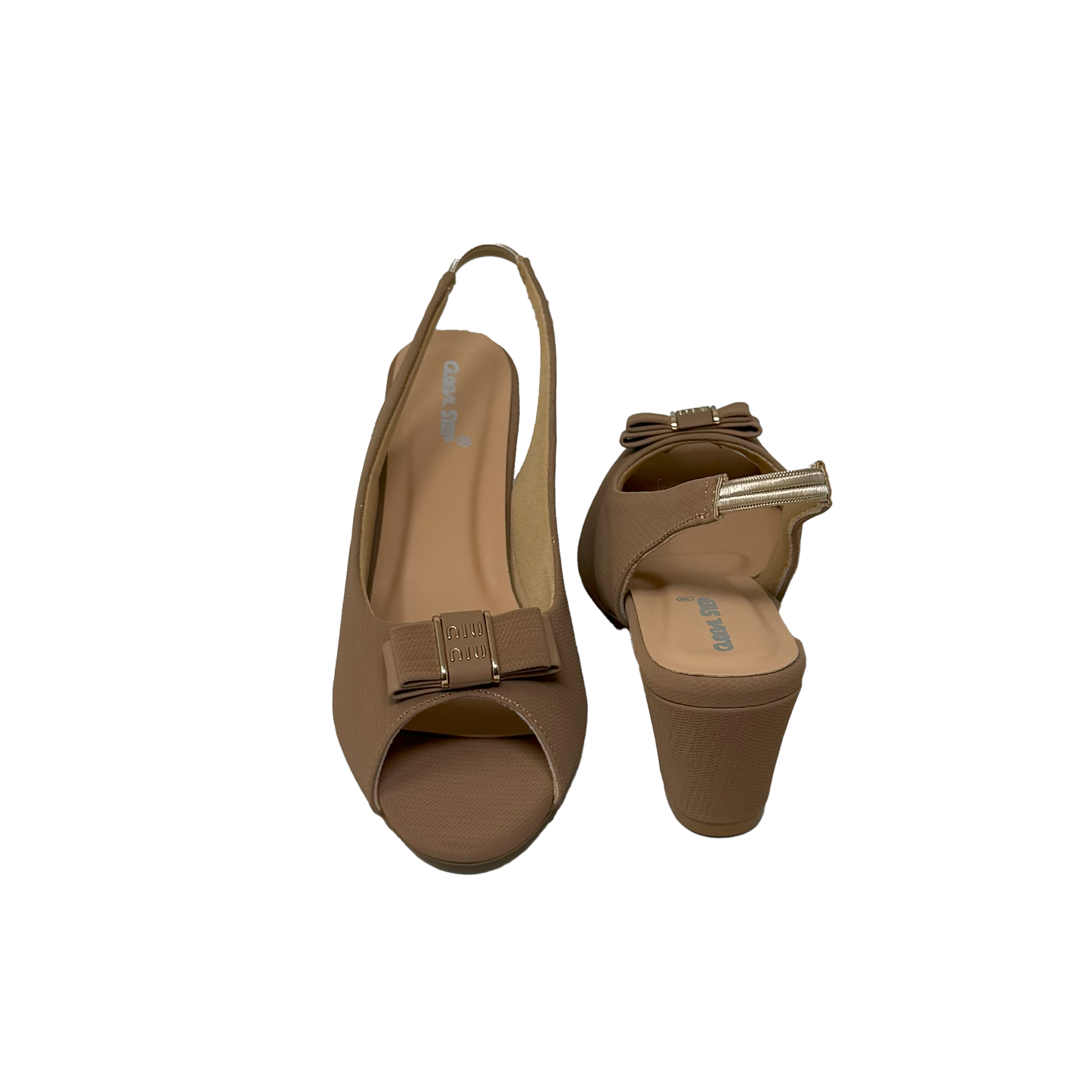 Bow Detail Slingback Heels