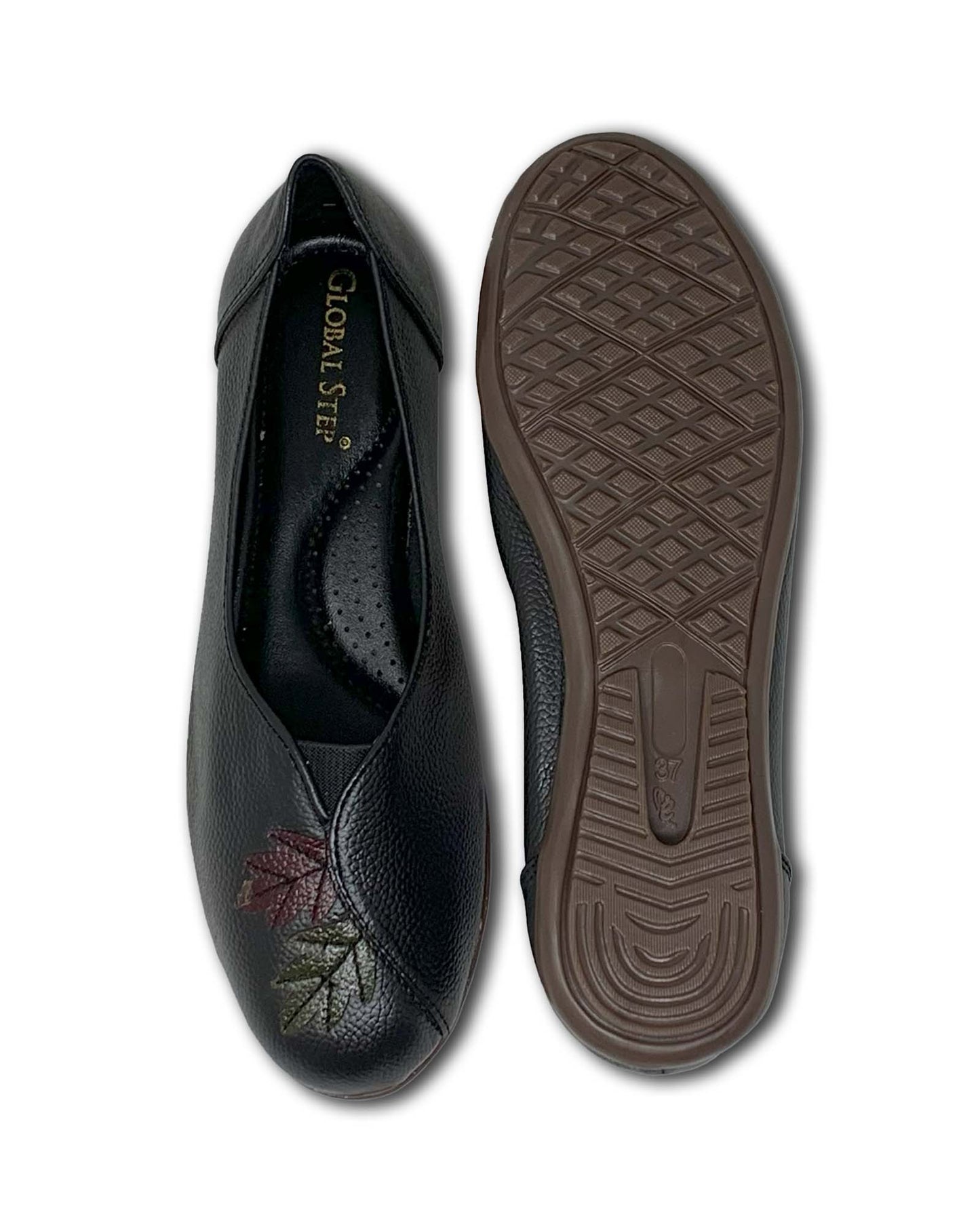 Posh Leaf Ballerinas