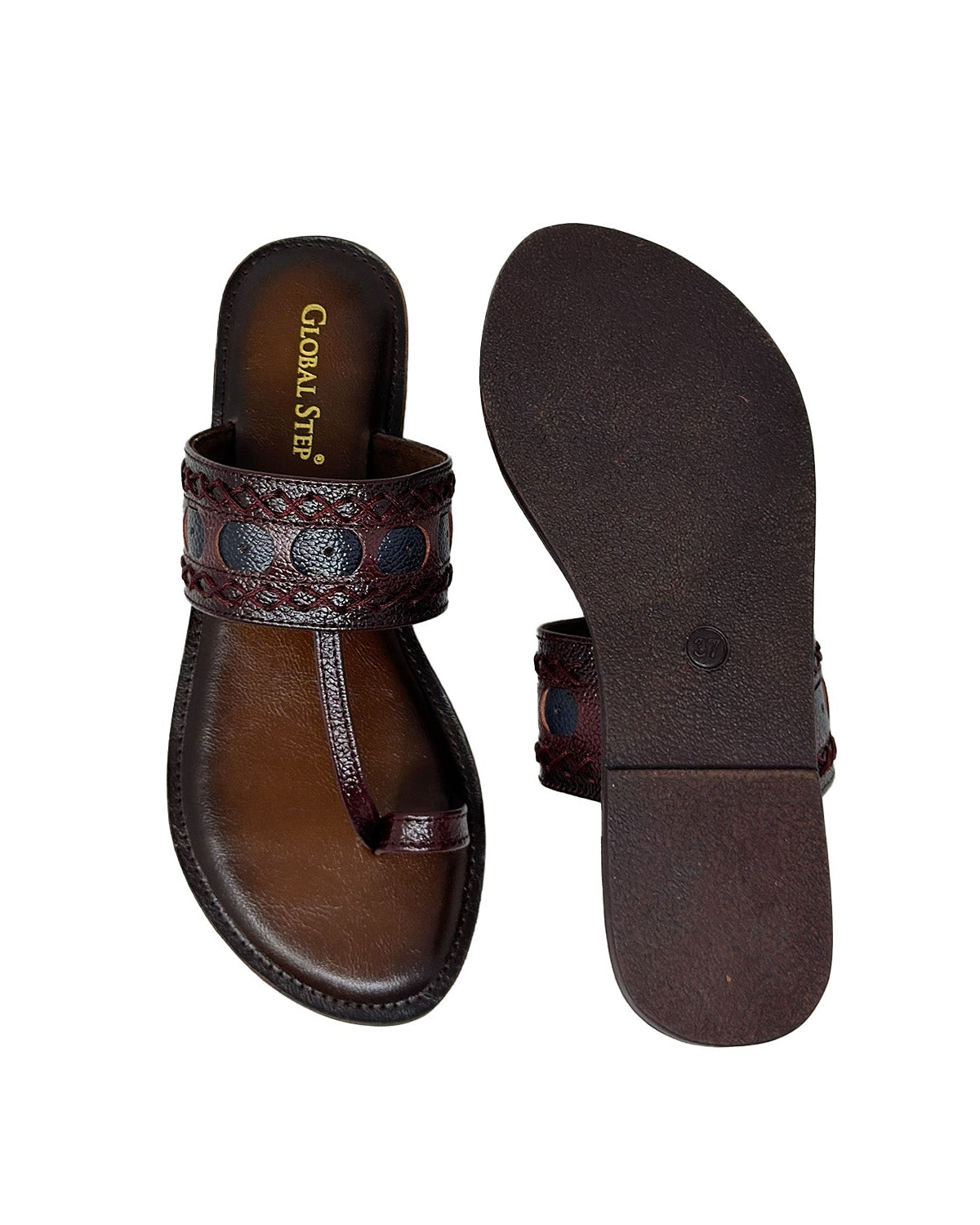 Posh Heritage Toe-Ring Flats