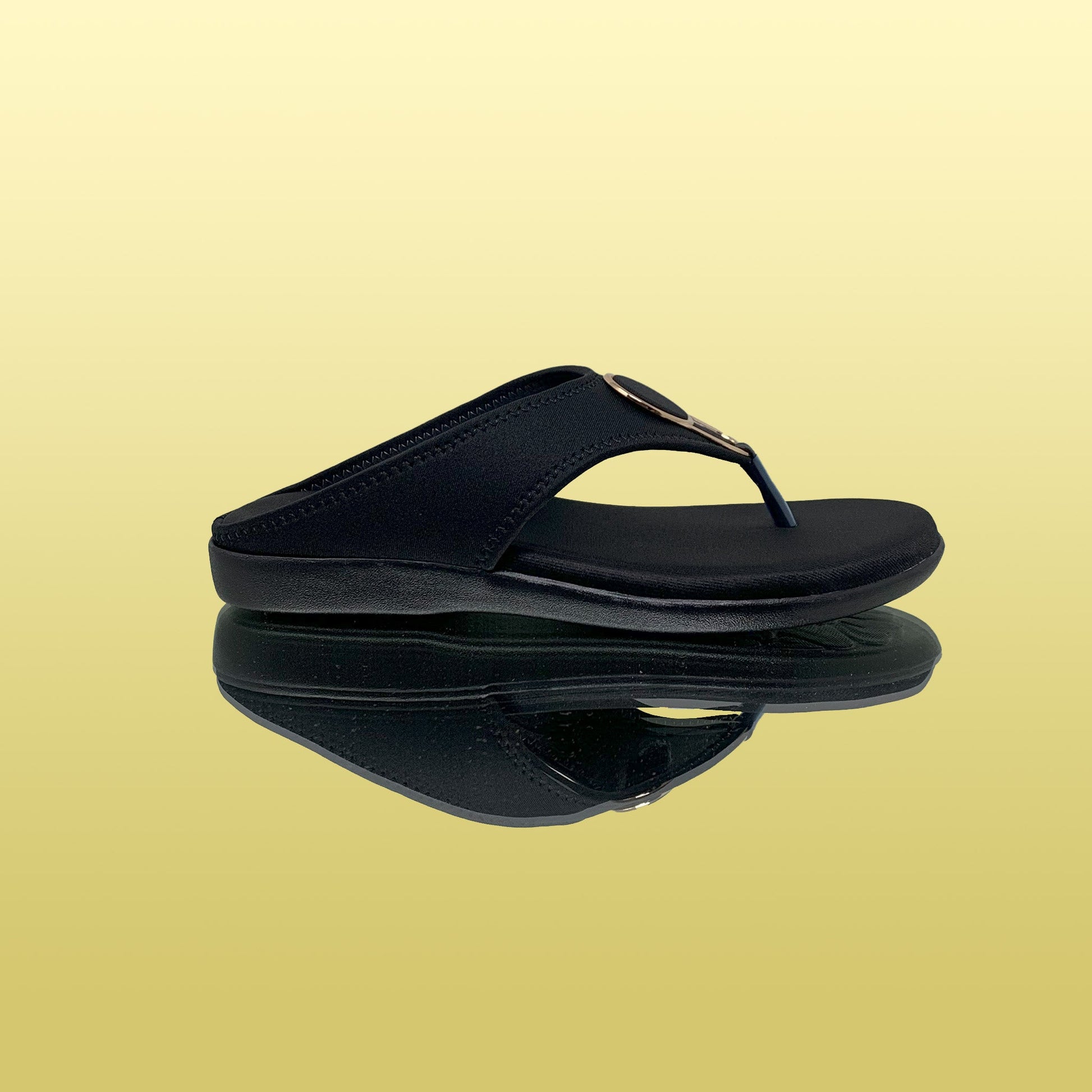 Black Slip - On Sandals - GlobalStep - shoes - 36
