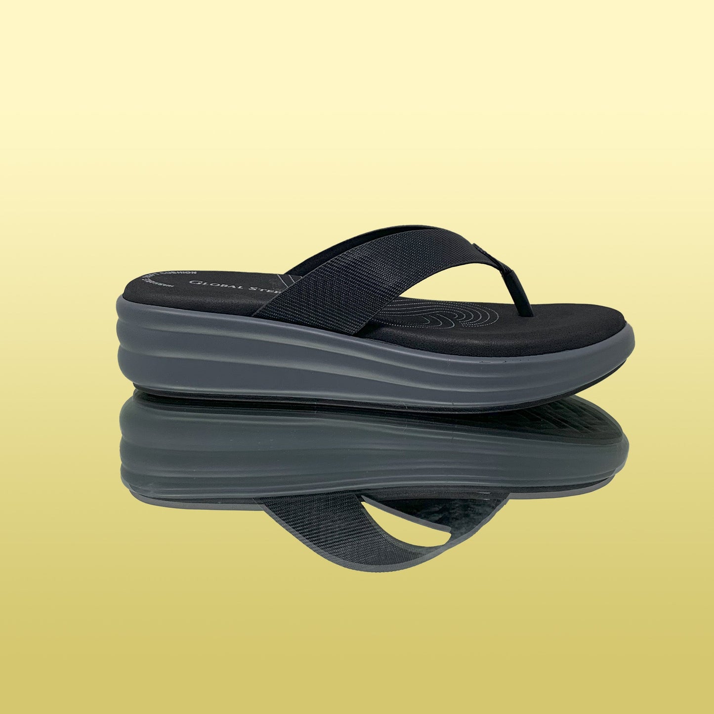 Black Versatile Platform Wedges - GlobalStep - shoes - 36