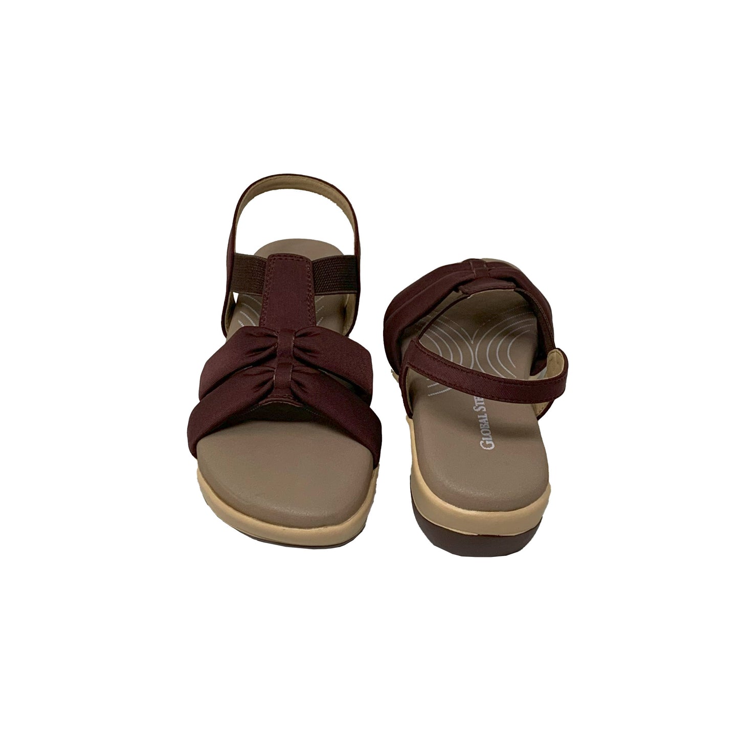Brown SoftTwist Comfort Sandals - GlobalStep - shoes - 36
