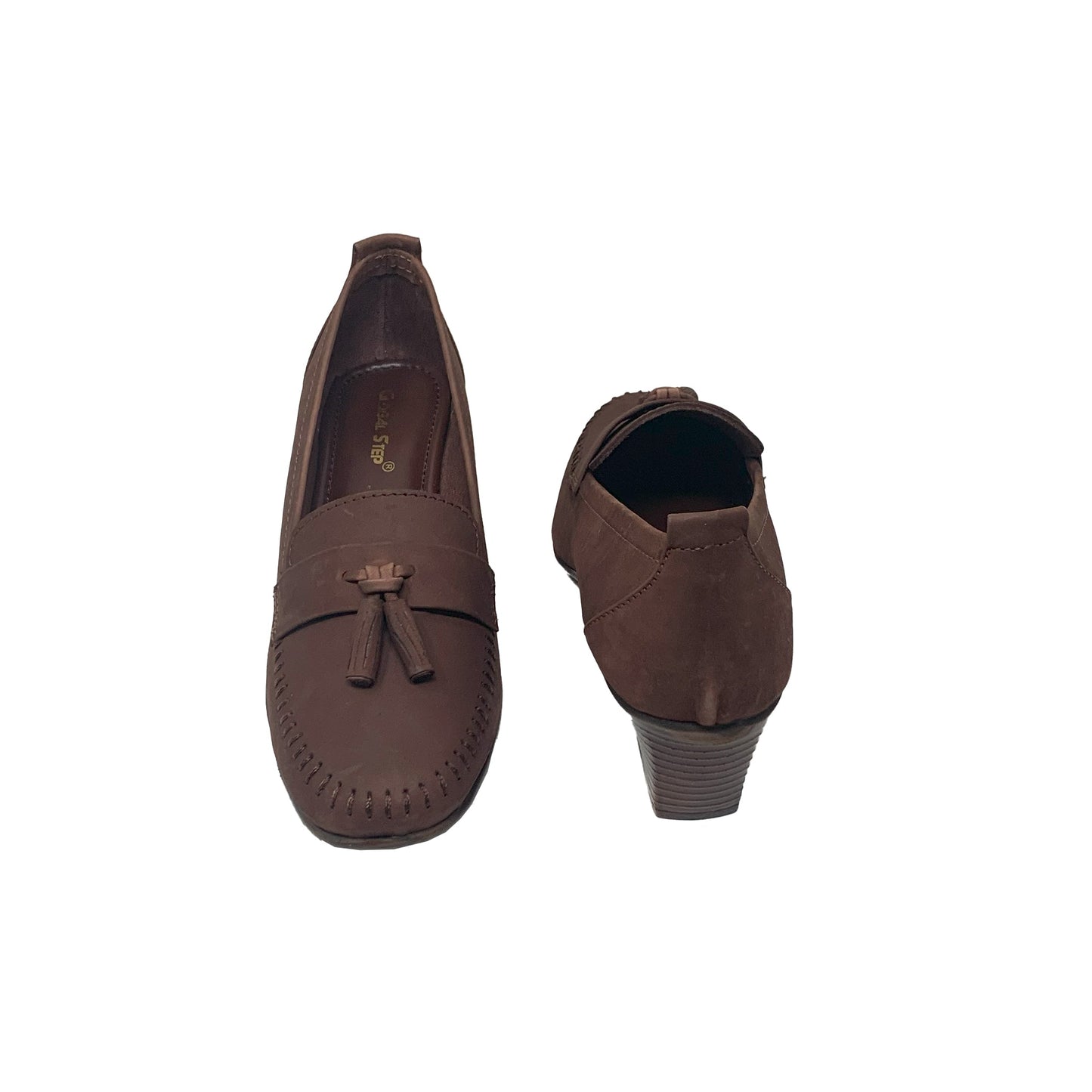 Brown Tassel Loafers - GlobalStep - shoes - 36
