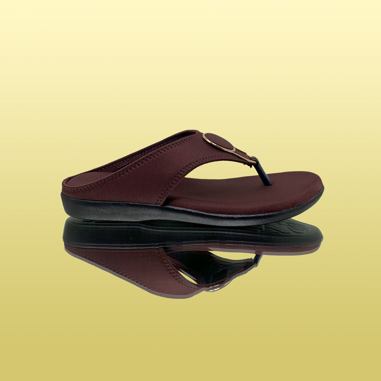 Classic Brown Slip - On Sandals - GlobalStep - shoes - 36
