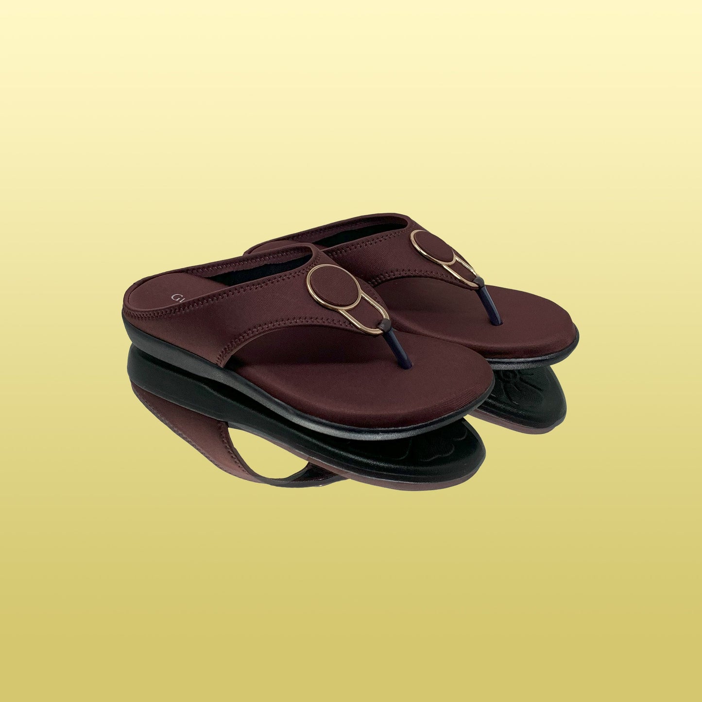 Classic Brown Slip - On Sandals - GlobalStep - shoes - 36