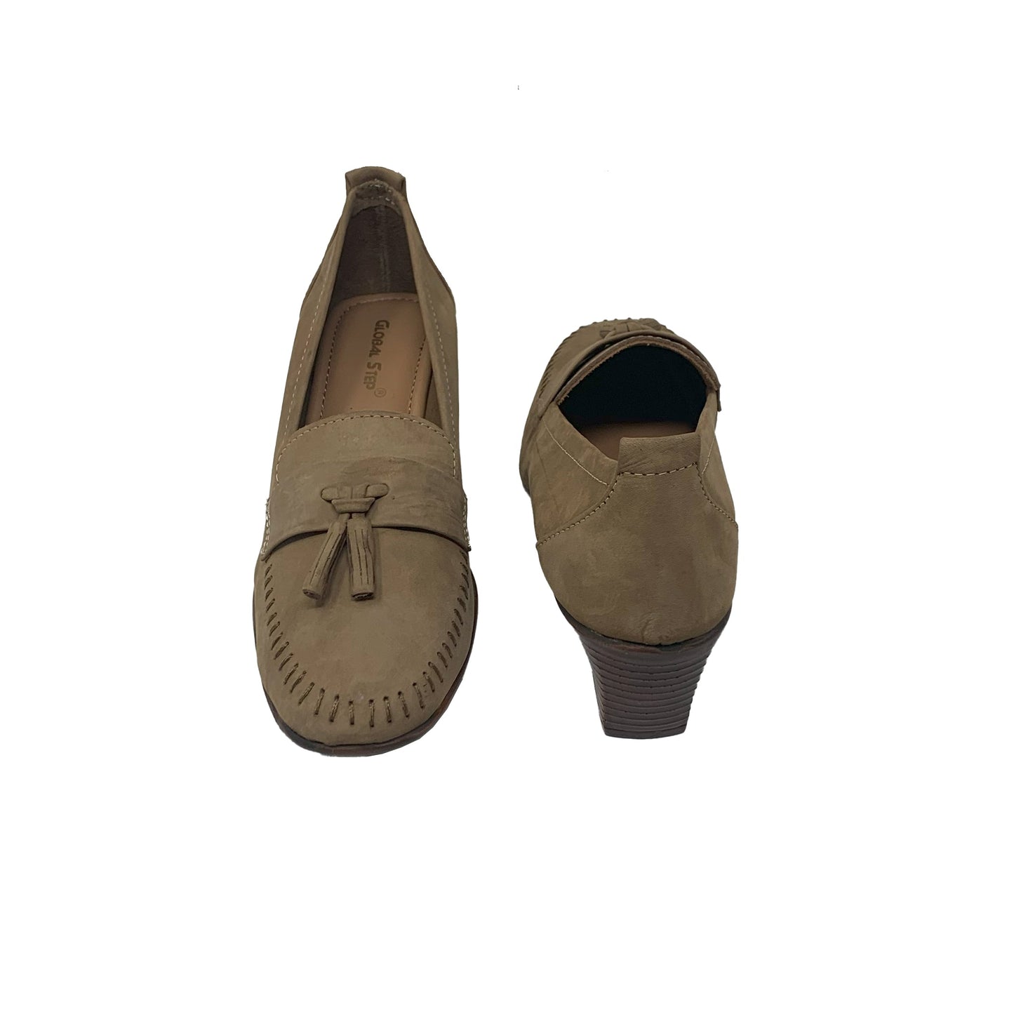 Classic Tassel Loafer Heels - GlobalStep - shoes - 36