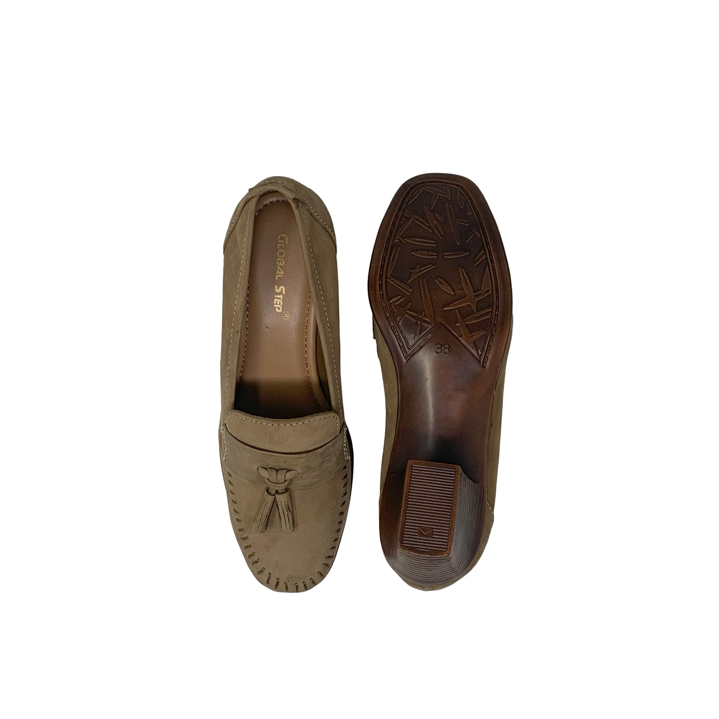 Classic Tassel Loafer Heels - GlobalStep - shoes - 36