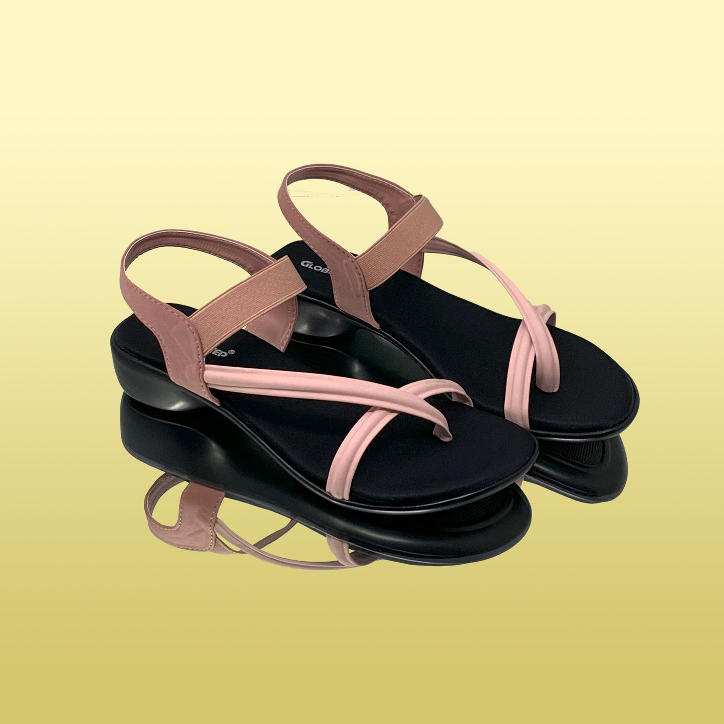 Comfortable Stappy Pink Sandals - GlobalStep - shoes - 36