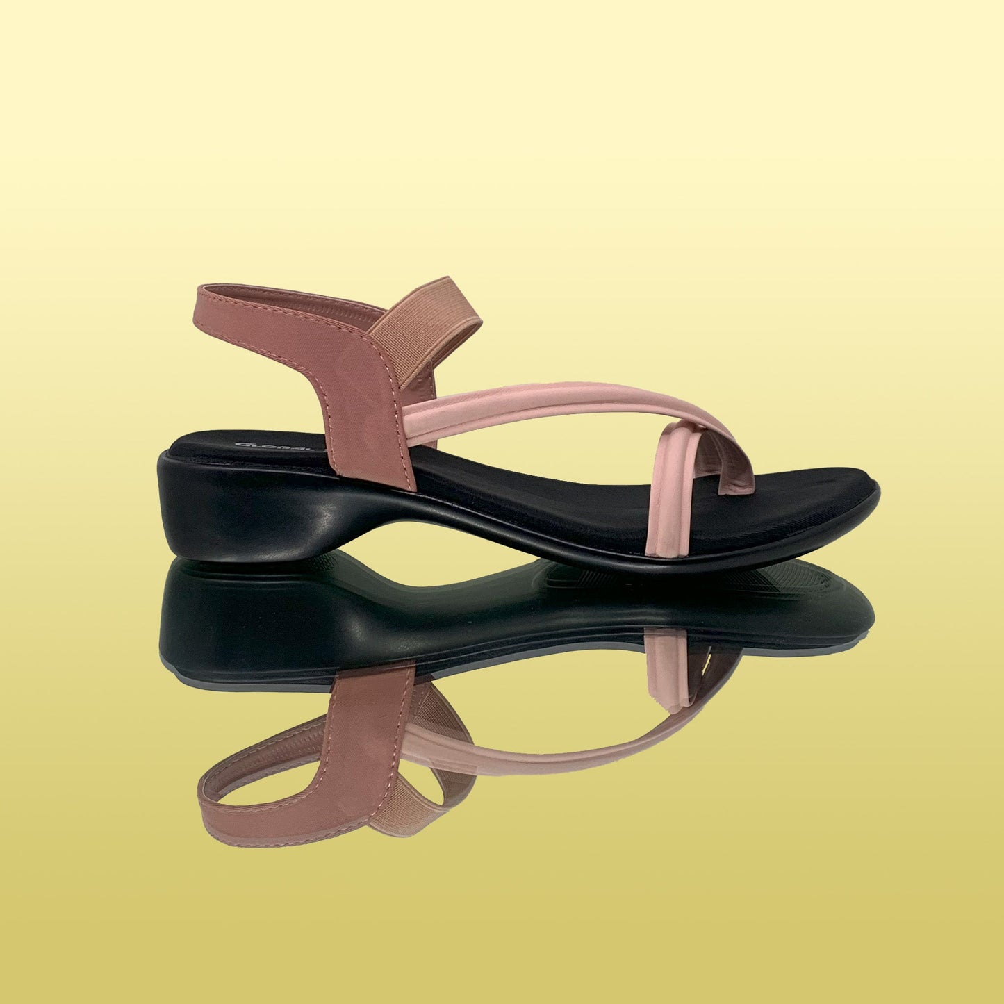Comfortable Stappy Pink Sandals - GlobalStep - shoes - 36