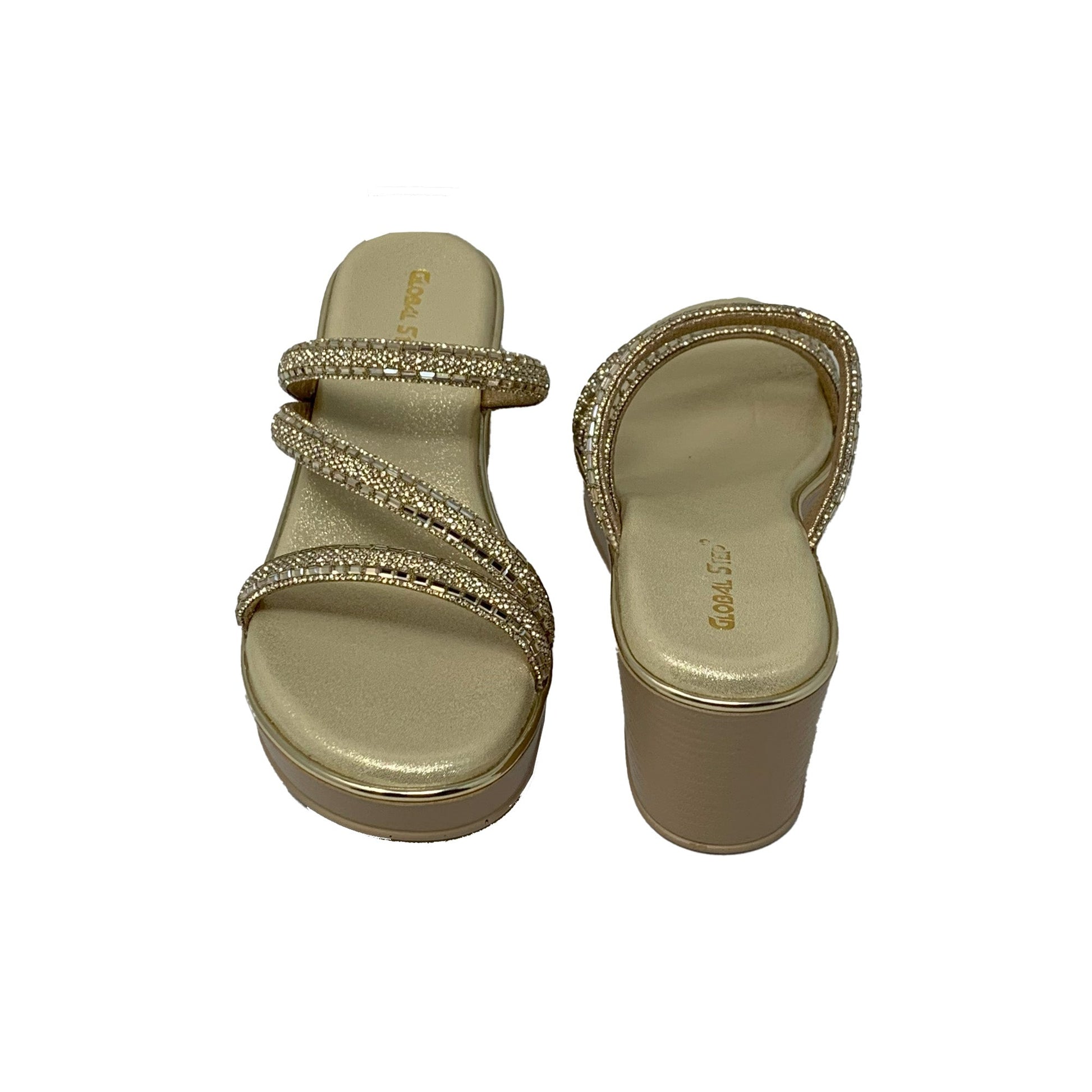 Golden Gleam Wedges - GlobalStep - shoes - 36