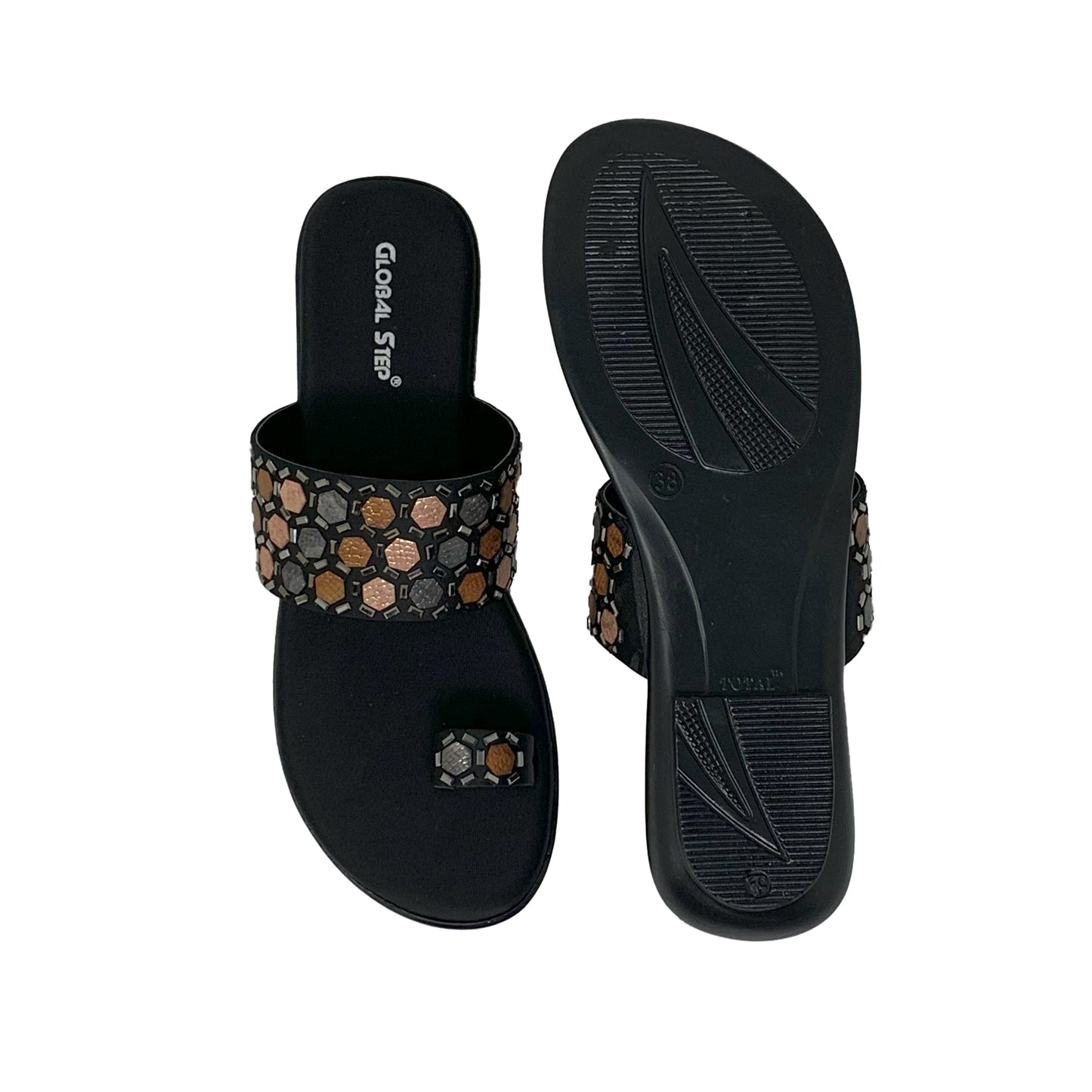 Midnight Mosaic Flats - GlobalStep - shoes - 36