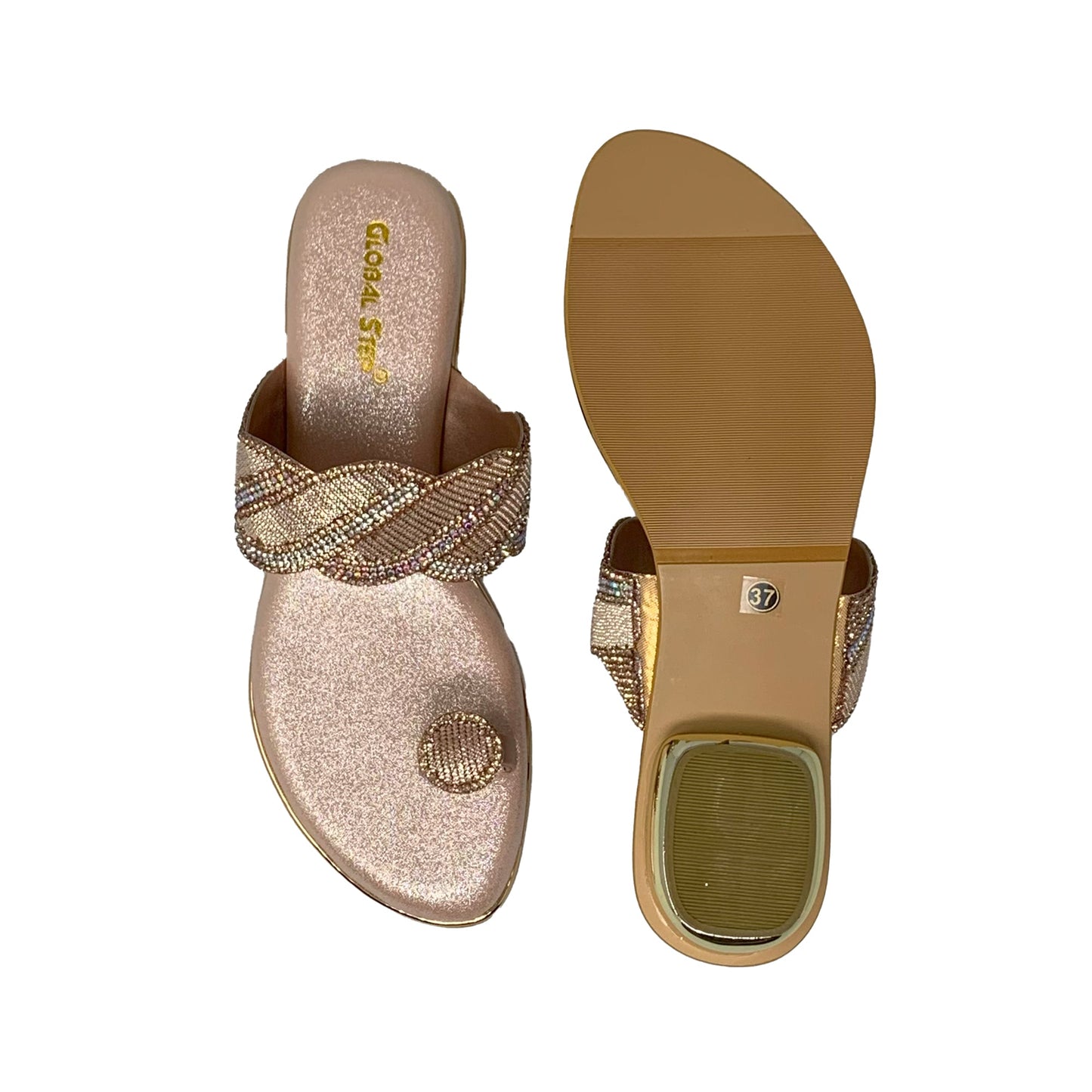 Rosé Radiance Heel Flats - GlobalStep - shoes - 36