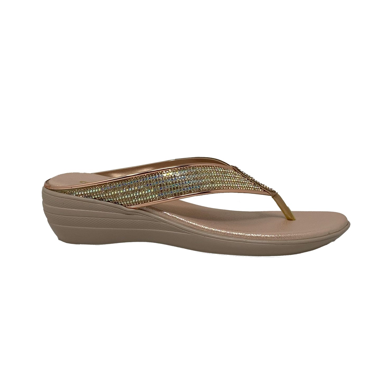 RoseGold Glow Wedge Sandals - GlobalStep - shoes - 36