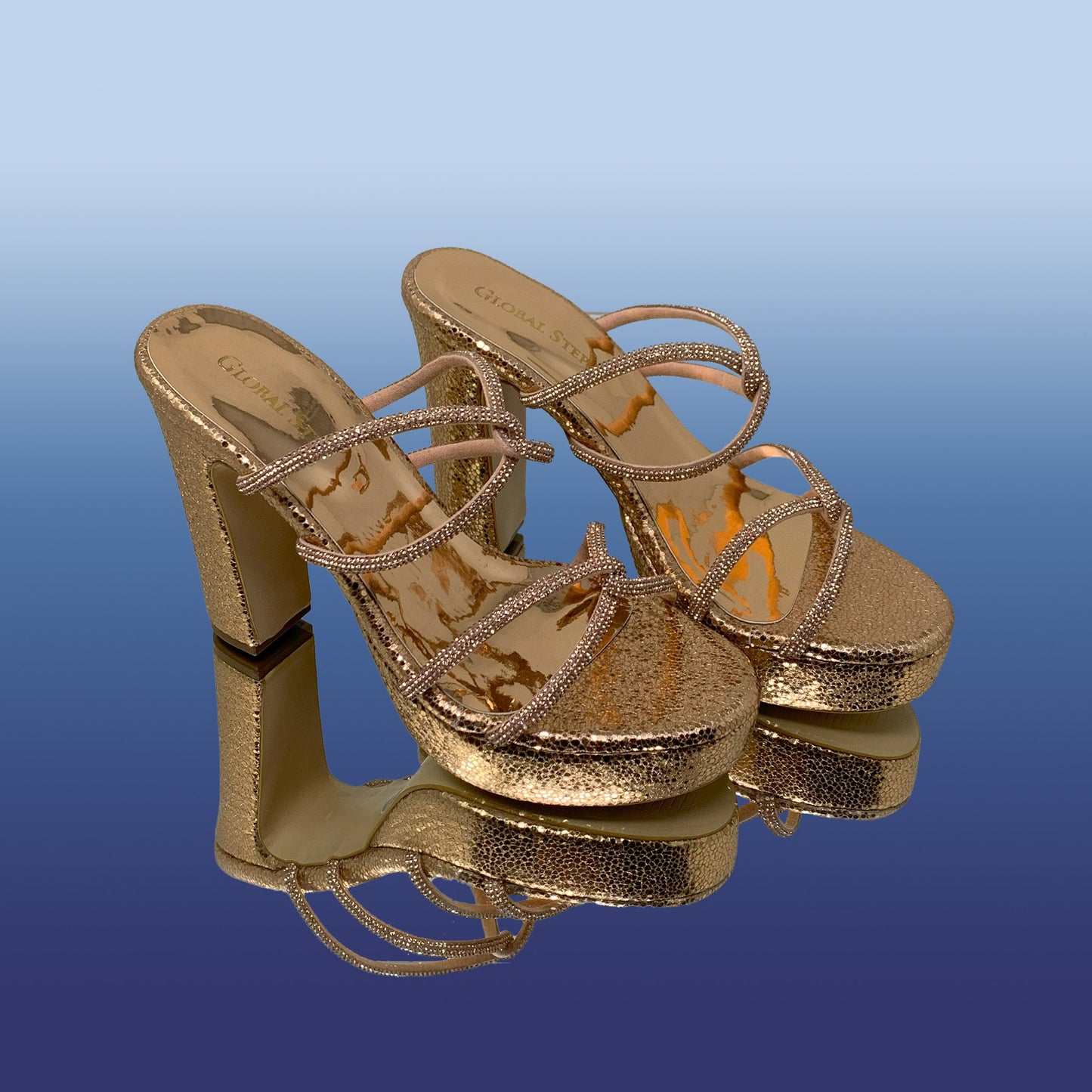 RoseGold High Heels - GlobalStep - shoes - 35
