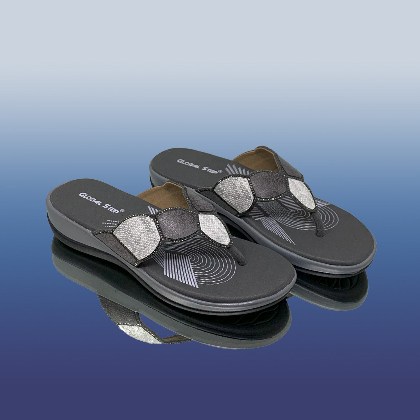 Stylish Beaded Sandals - GlobalStep - shoes - 36