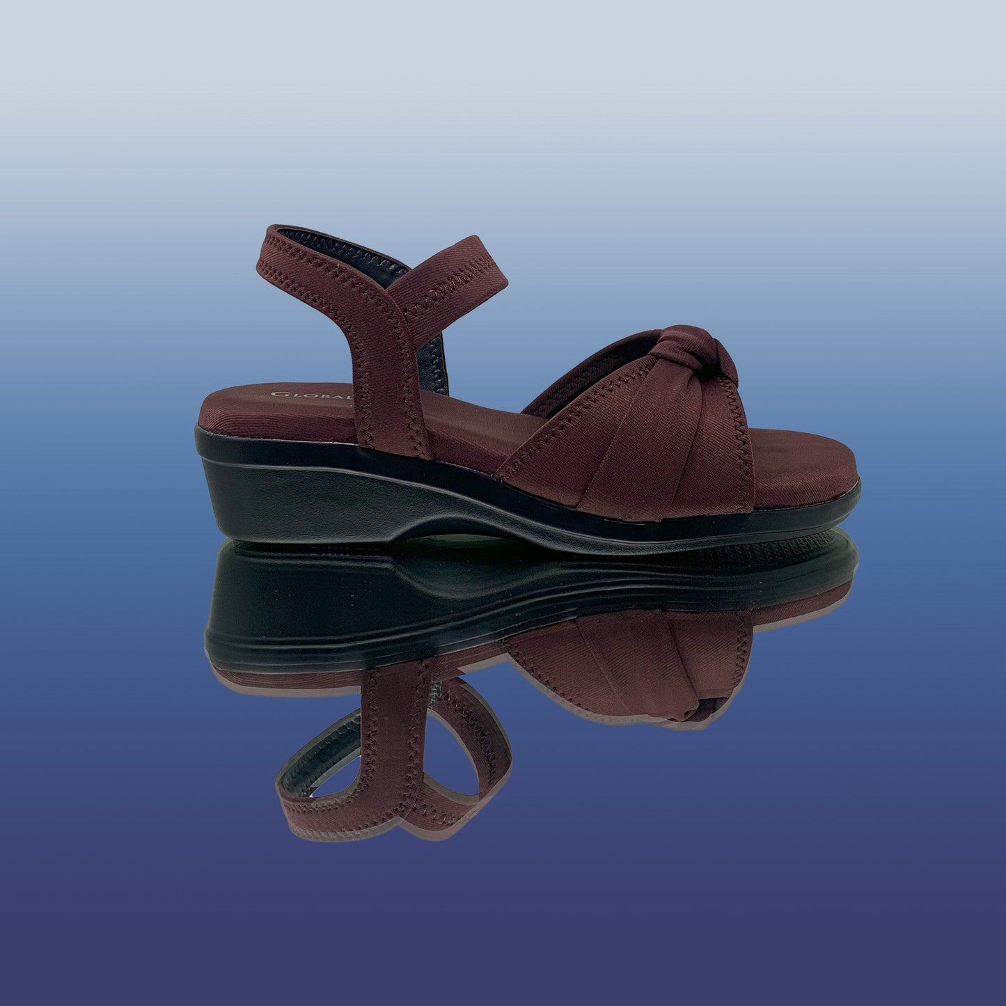 Women's Brown Platform Sandals - GlobalStep - shoes - 36