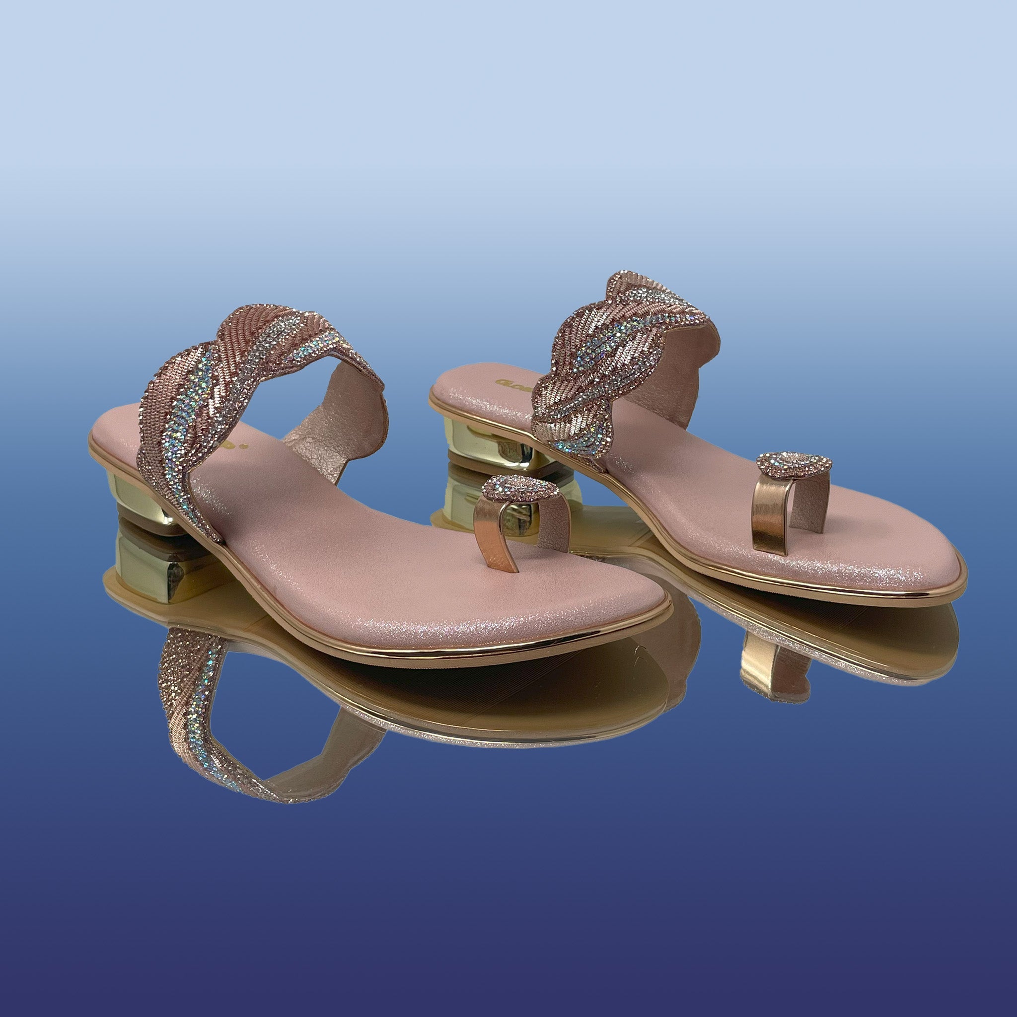 ZariRose Metallic heels - GlobalStep - Heels - 36