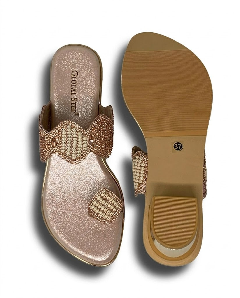 PearlGlam Toe-Ring Heels