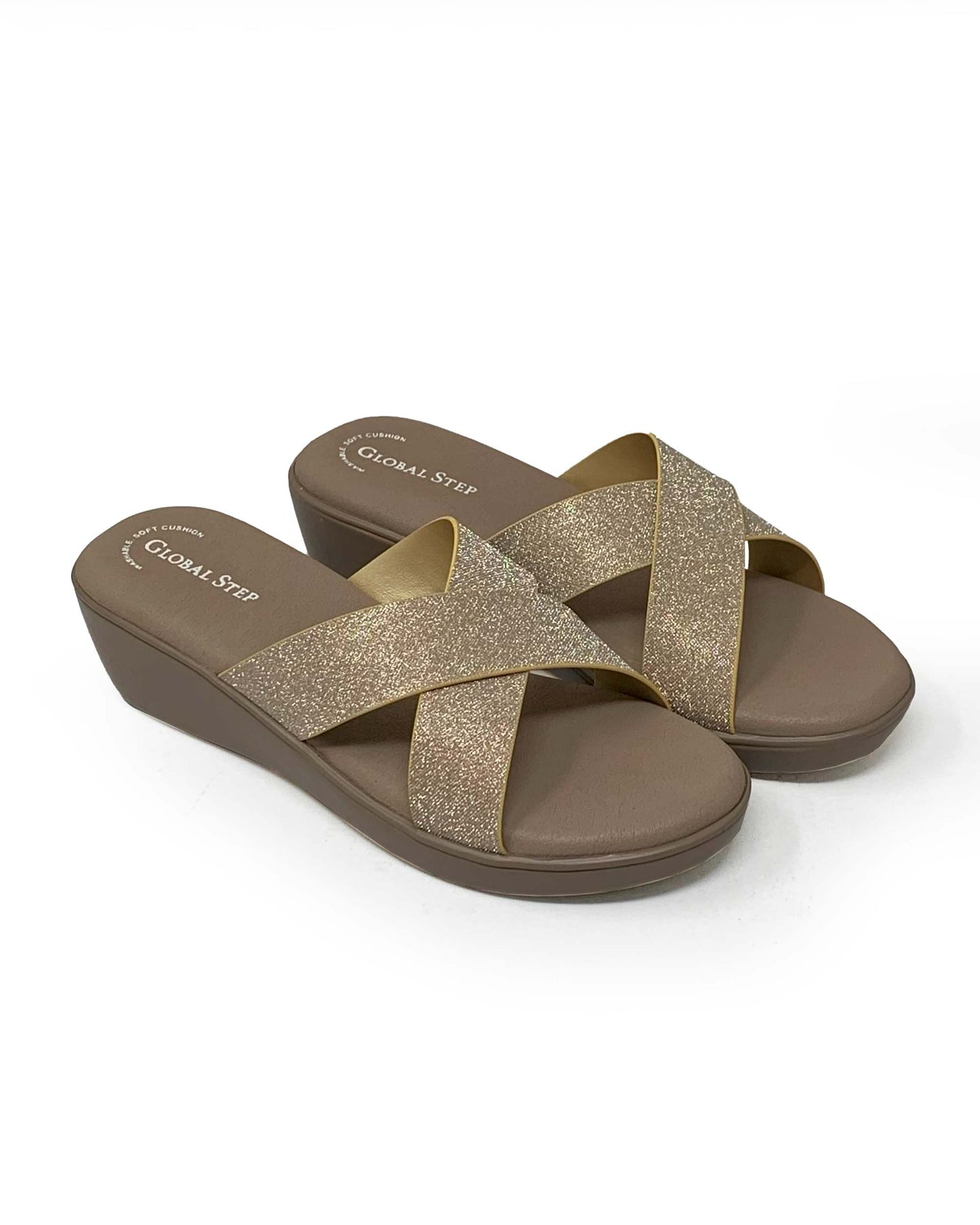 Golden Crossover Wedge Slides