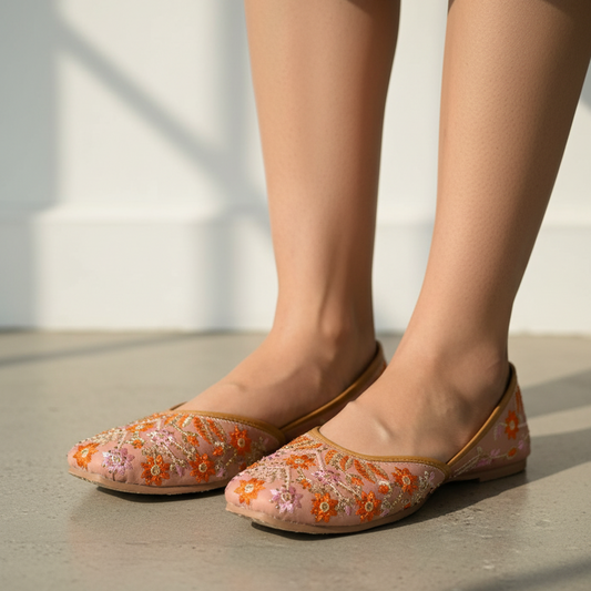 Floral Embroidered Juttis