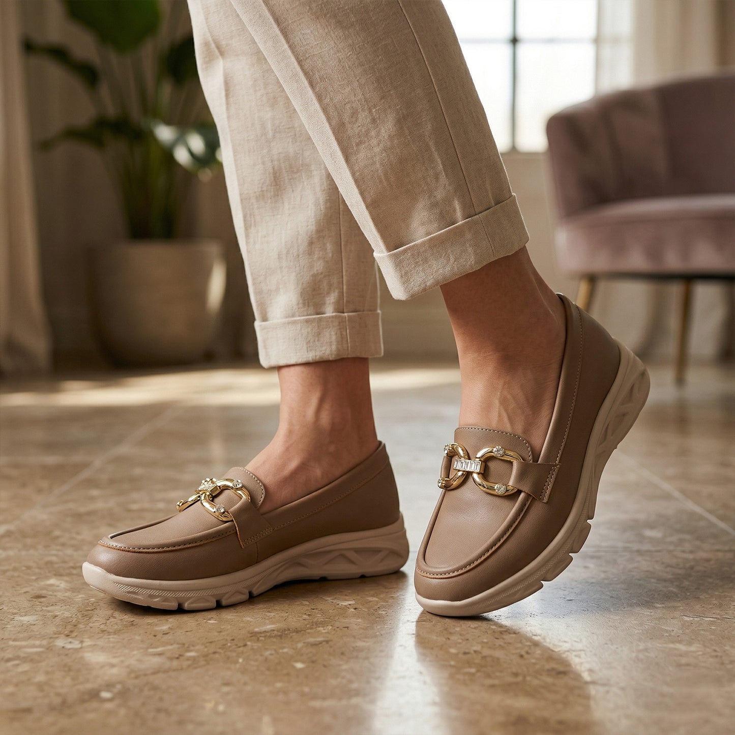 Buckled Glam Loafers