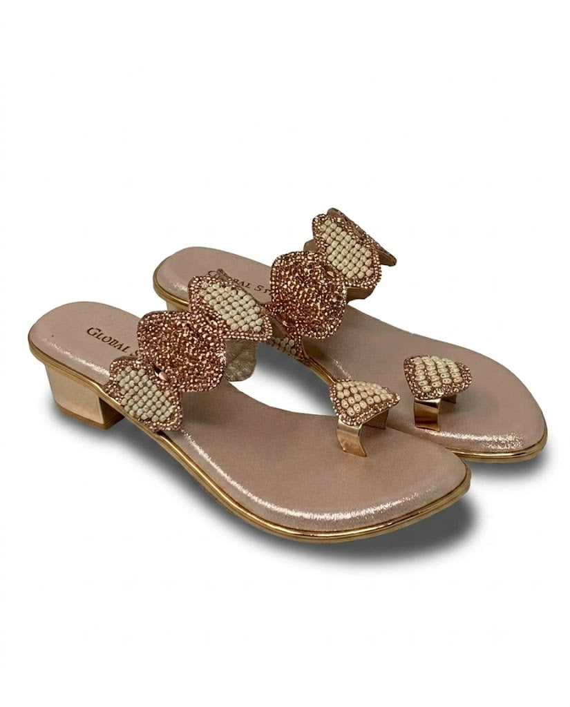 PearlGlam Toe-Ring Heels