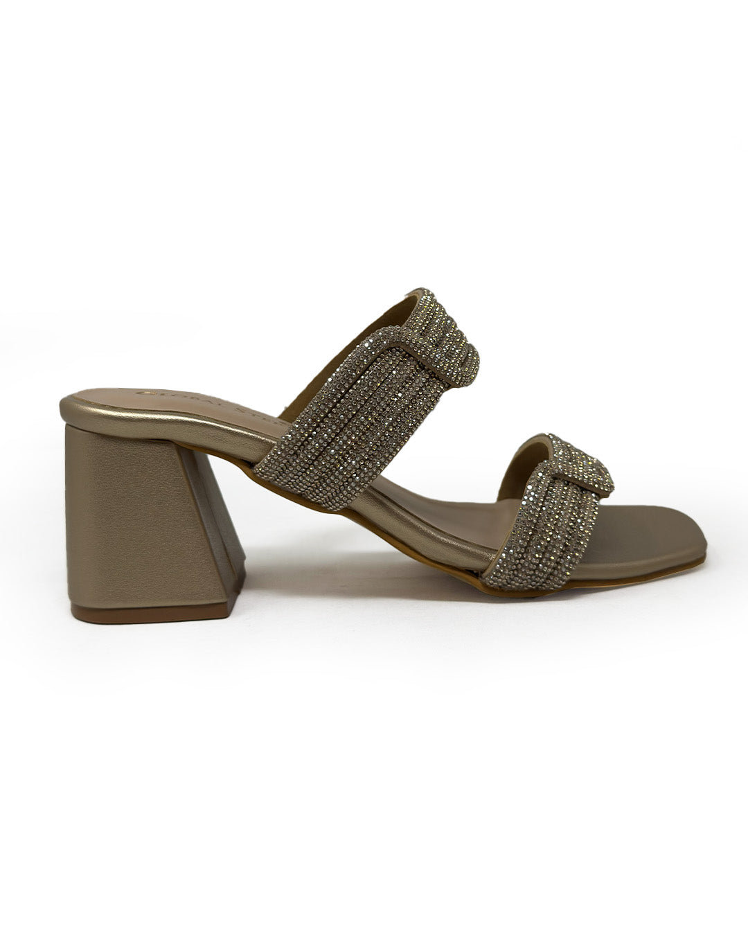Celeste Rhinestone Block Heels