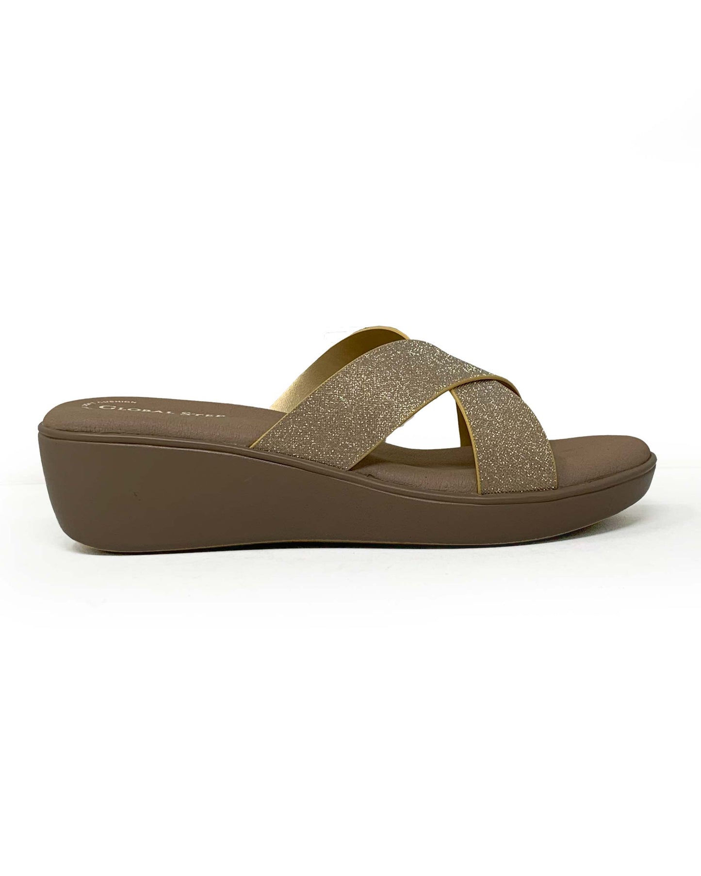 Golden Crossover Wedge Slides