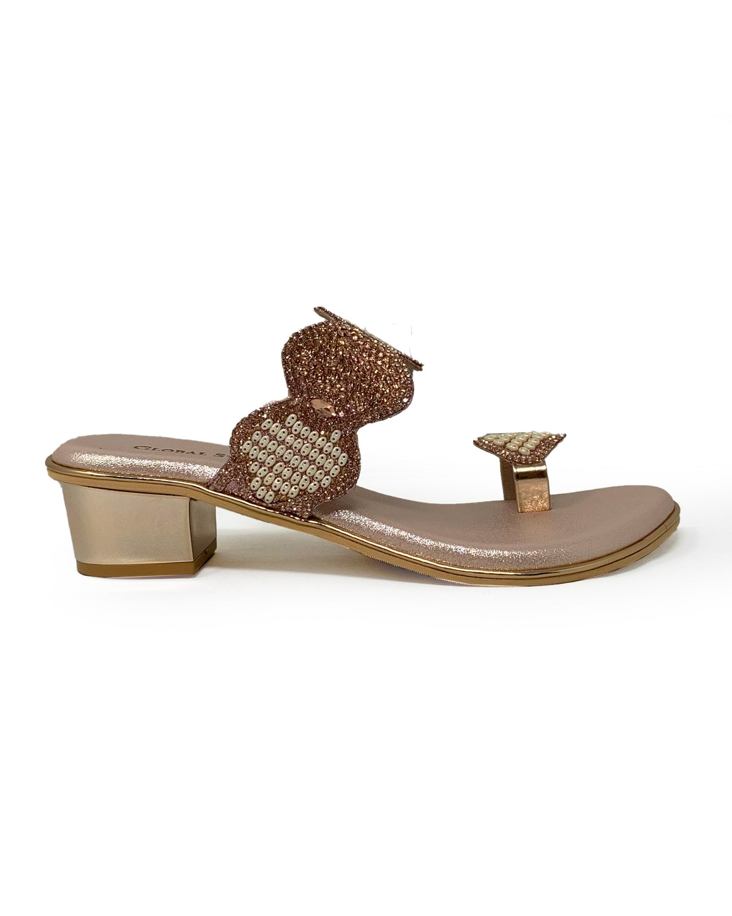 PearlGlam Toe-Ring Heels