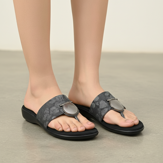 Black Comfy Slides