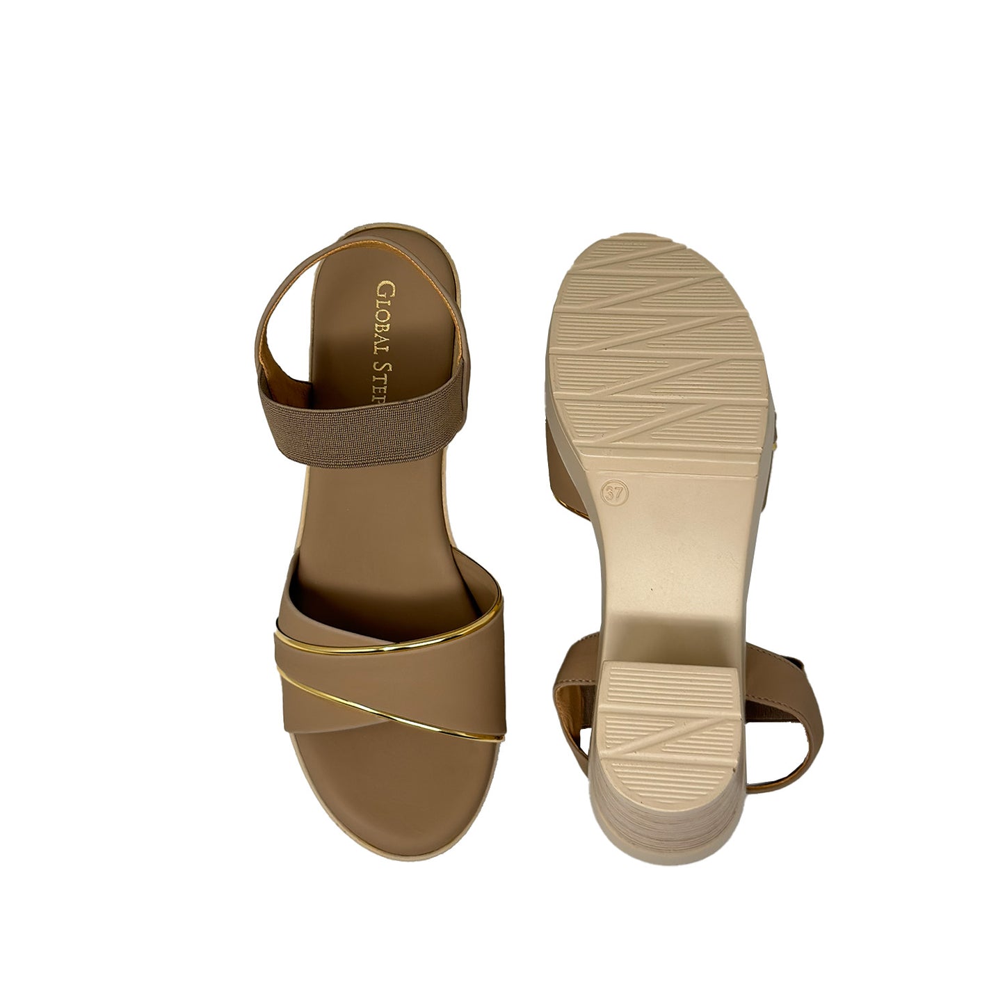 Luxe Stride Block Heel Sandals