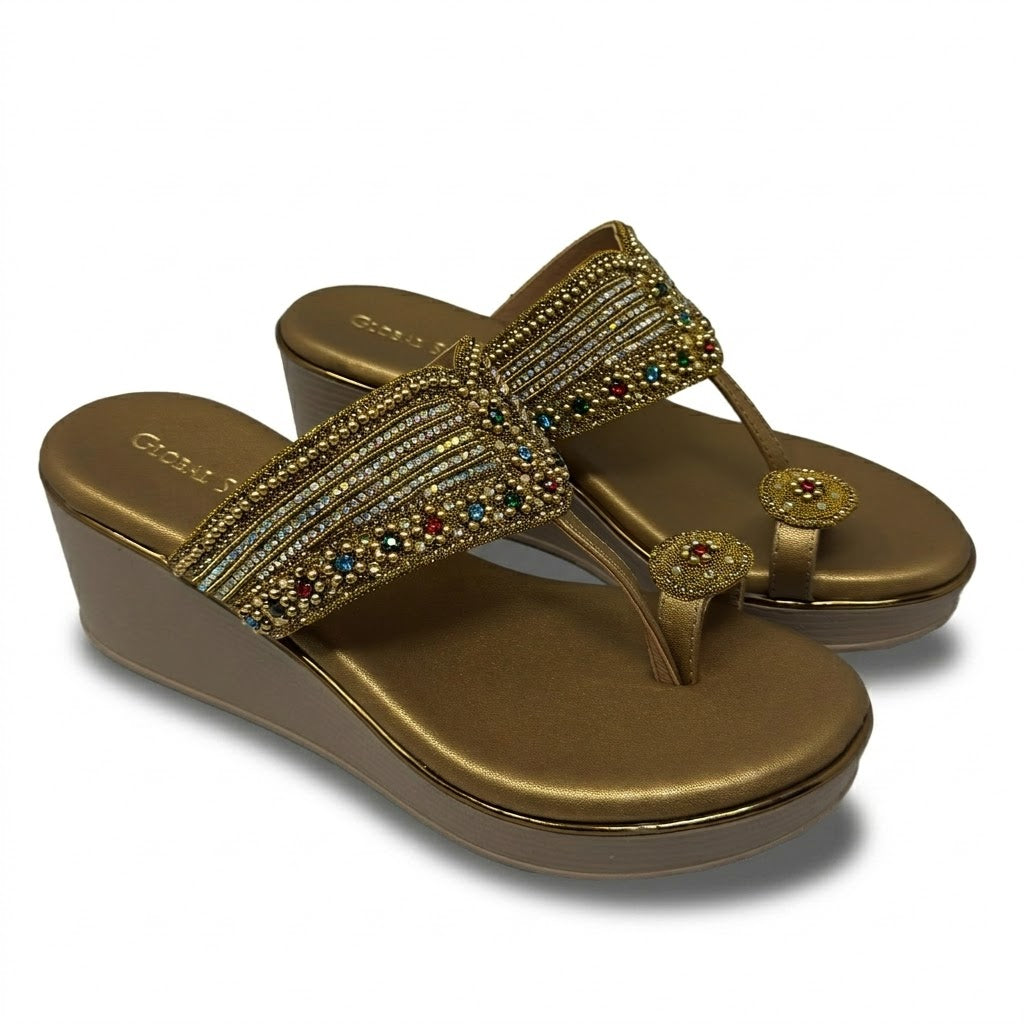 Safiya Pearl Wedges
