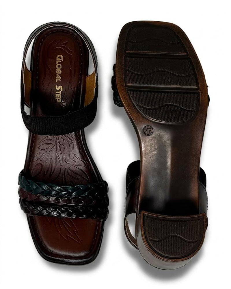 Posh Weave Block Heels