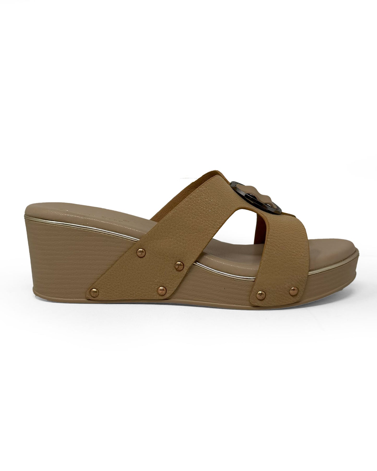 Elegant Buckle Wedge Sandals