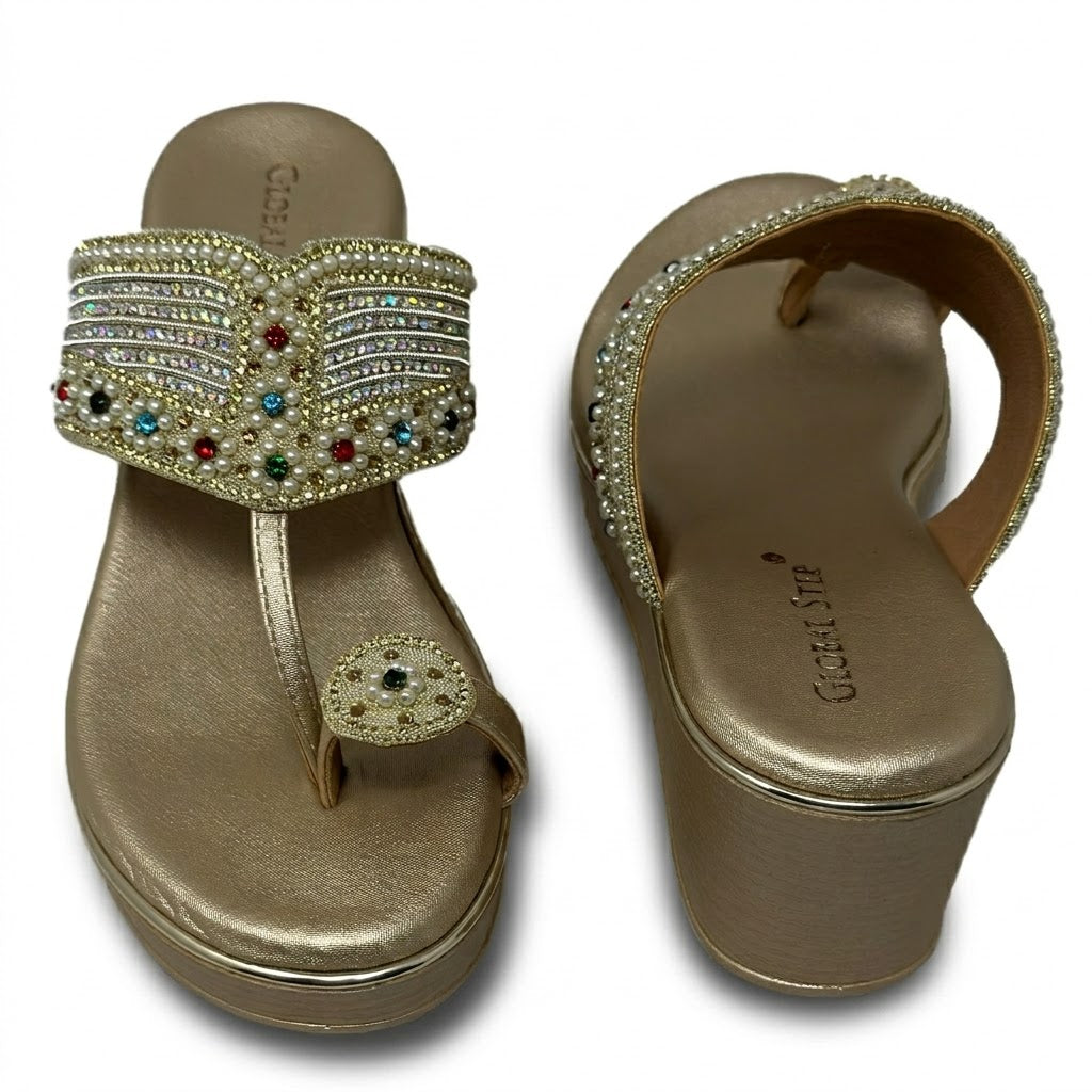 Safiya Pearl Wedges