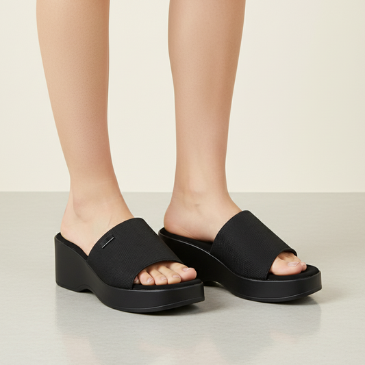 Blossom Wedge Mules