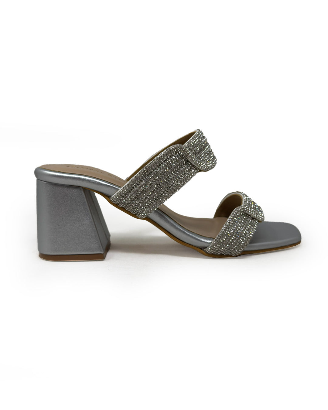 Celeste Rhinestone Block Heels