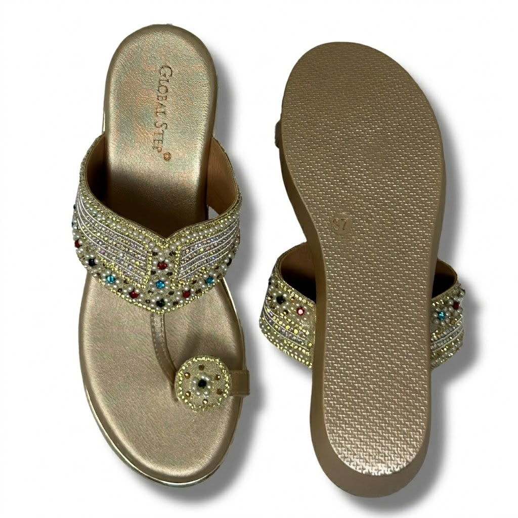 Safiya Pearl Wedges