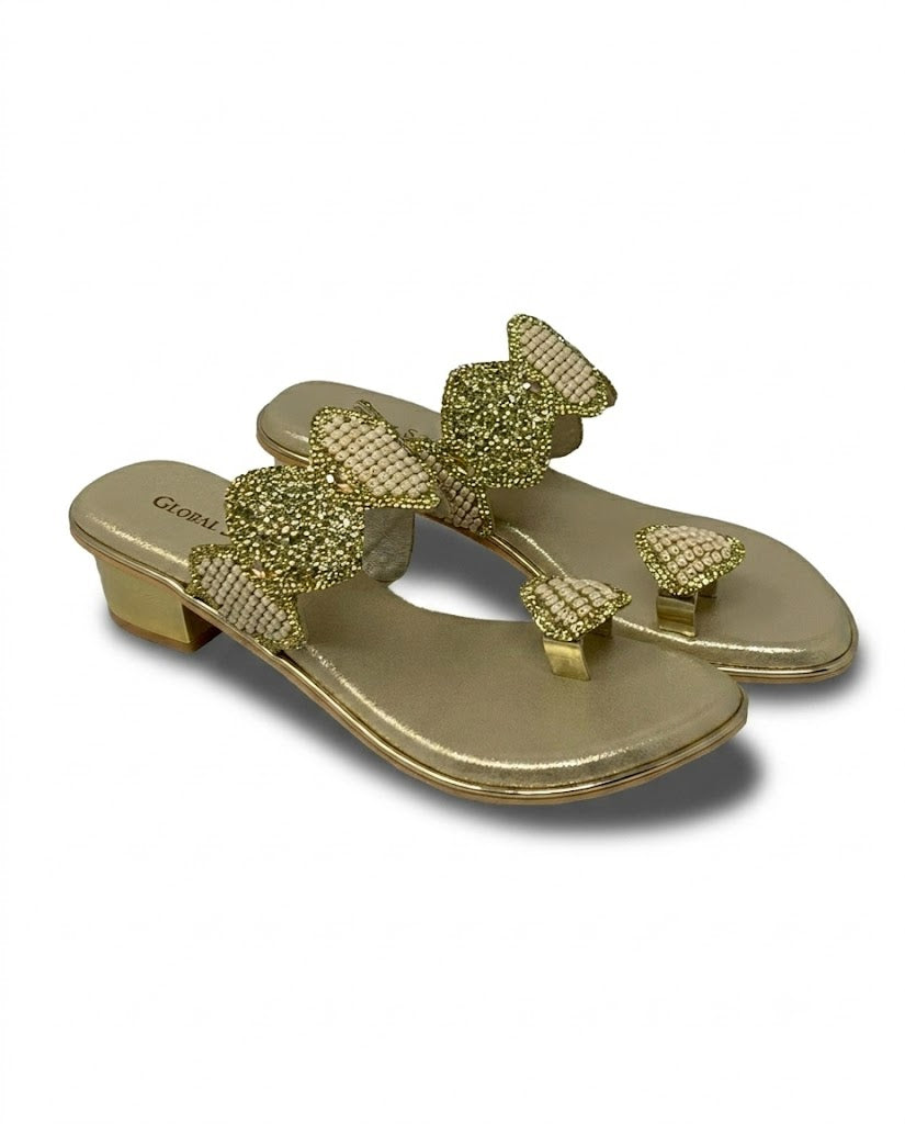 PearlGlam Toe-Ring Heels